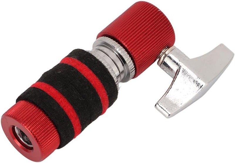 Chiffonade Hi-hat Clutch Cymbal,Aluminum Alloy Clutch for Standard Hi-Hat Stands, Fits 6-7mm Rods,Jazz Drum Parts Accessories(Red) - Image 1
